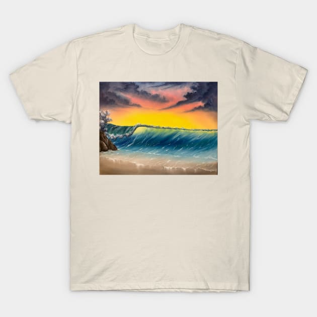 Sunrise Seascape T-Shirt by J&S mason